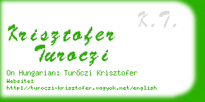 krisztofer turoczi business card