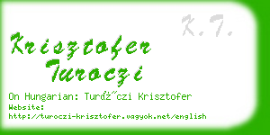 krisztofer turoczi business card